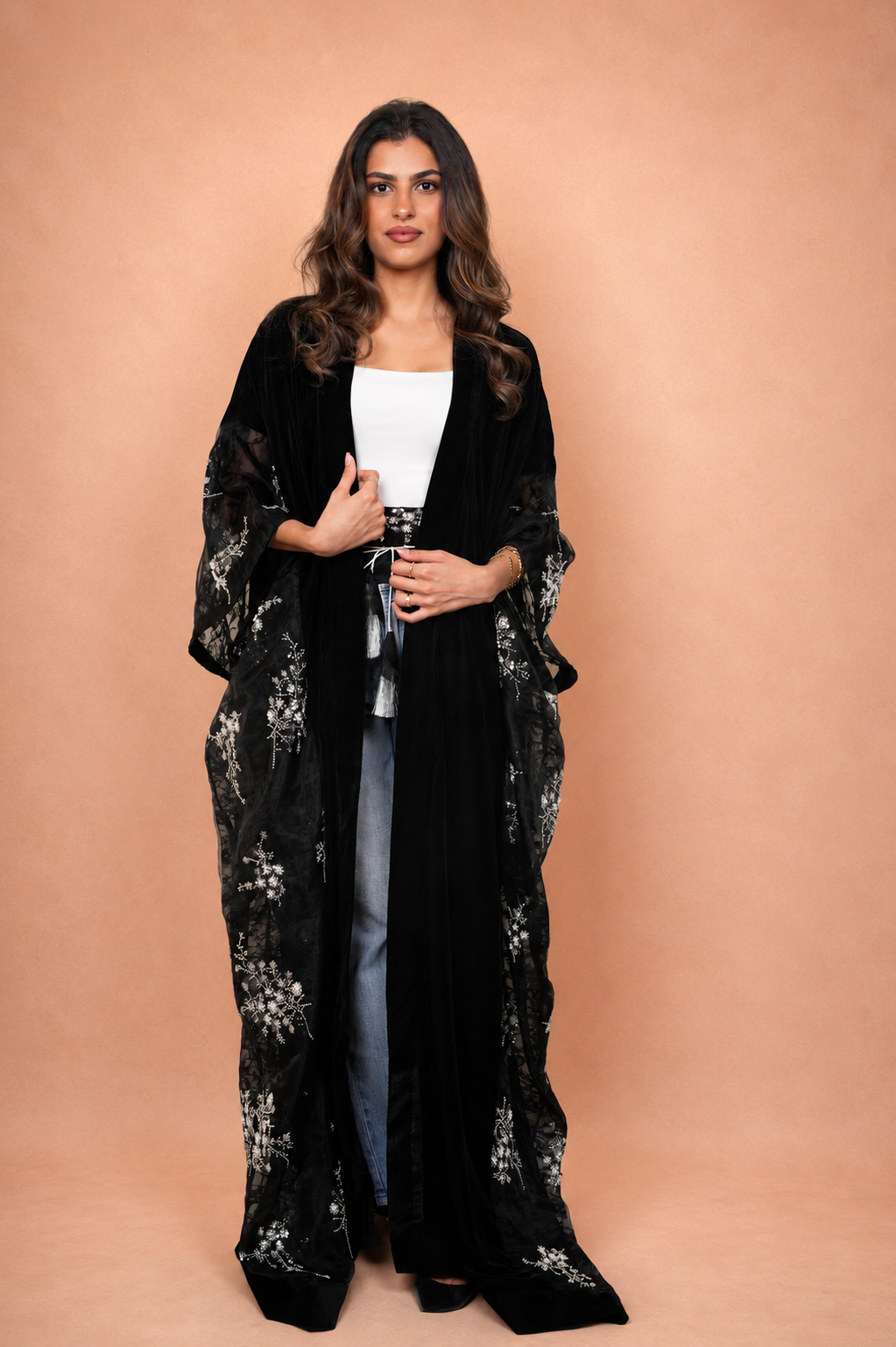 Black Velvet Kimono