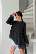 Noir Layered Blouse